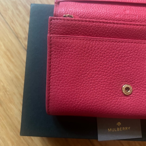 Mulberry Peony Pink Medium French Continental Wallet - Picture 12 of 16